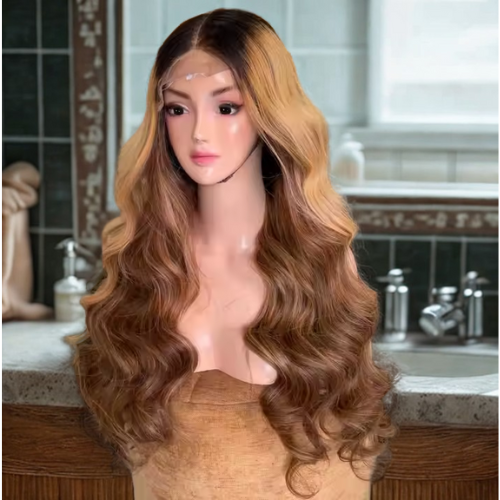 Perruques Body Wave – Cheveux Humains 100 % Naturels - perruques vietnamiennes - Lace frontale 13x4 - Densité 180%